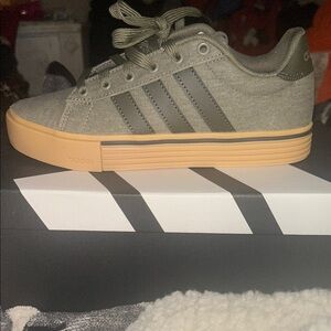 Adidas Olive and Tan Casual Sneakers